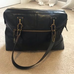 Black Hobo brand tote bag